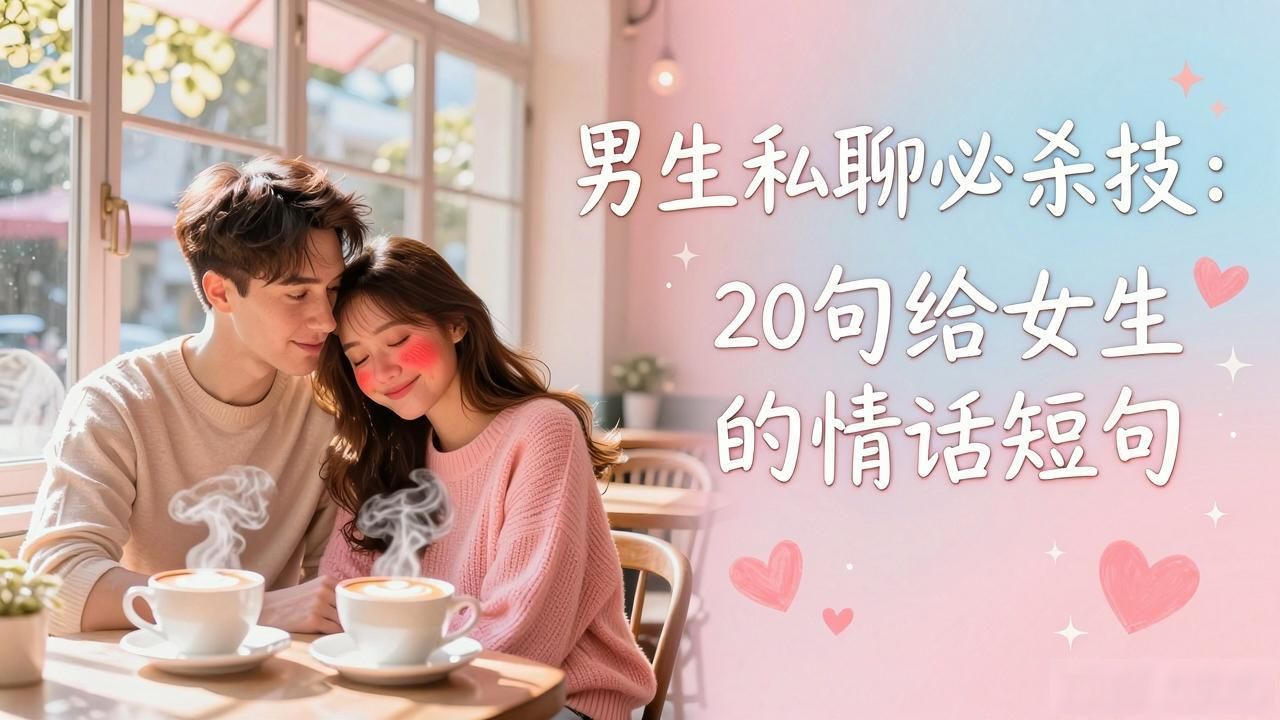 男生私聊必杀技：20句给女生的情话短句，甜而不腻不尴尬