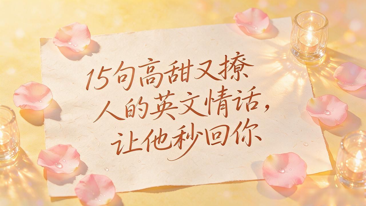 情话最暖心短句英语_走心而深情的情话英语_暖心英语