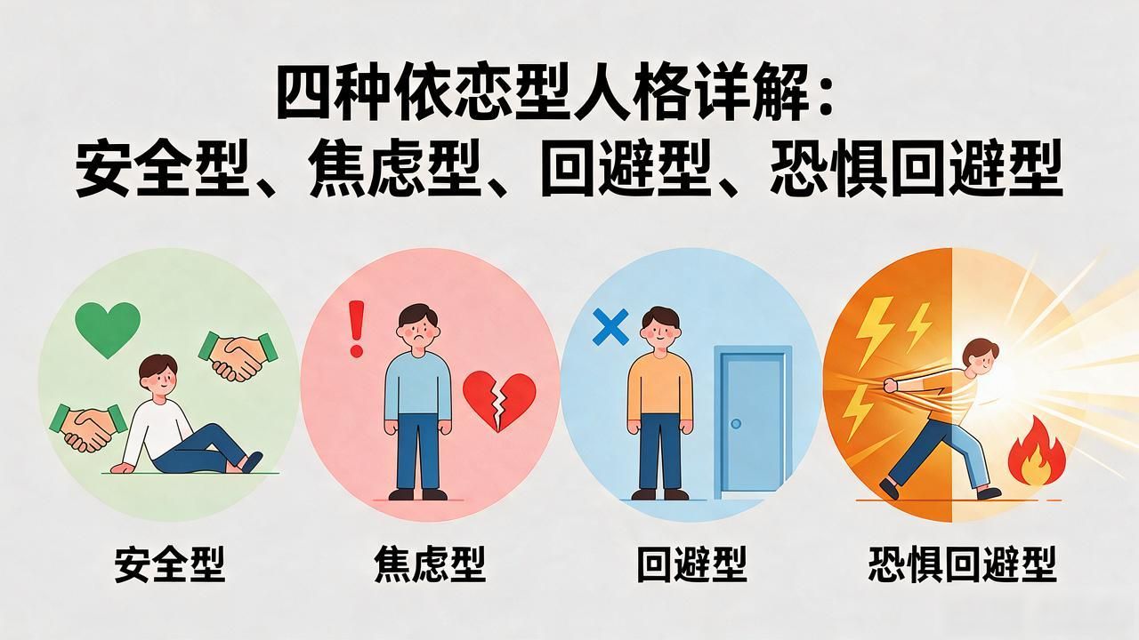回避型依恋和焦虑型依恋合适吗_四种依恋型人格详解:安全型、焦虑型、回避型、恐惧回避型_回避型依恋和焦虑型依恋的区别