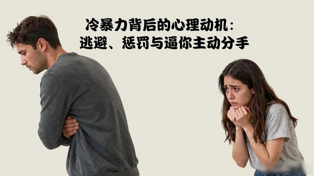 冷暴力的心理动机:逃避、惩罚、逼对方主动分手_逃避心理_女人主动分手男人心理