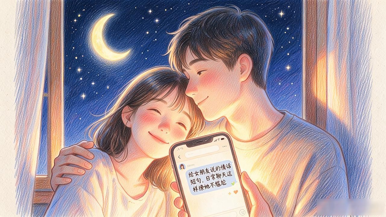 给女朋友说的情话短句，日常聊天这样撩她不尴尬