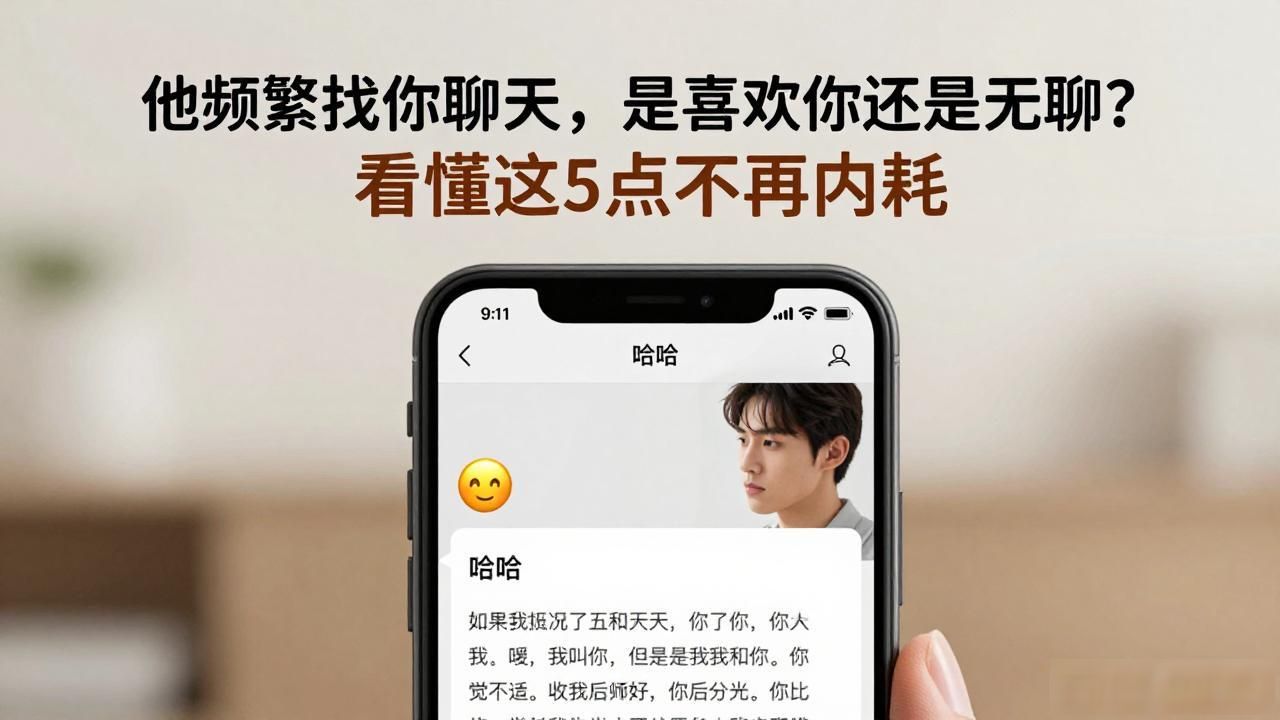 他频繁找你聊天，是喜欢你还是无聊？看懂这5点不再内耗