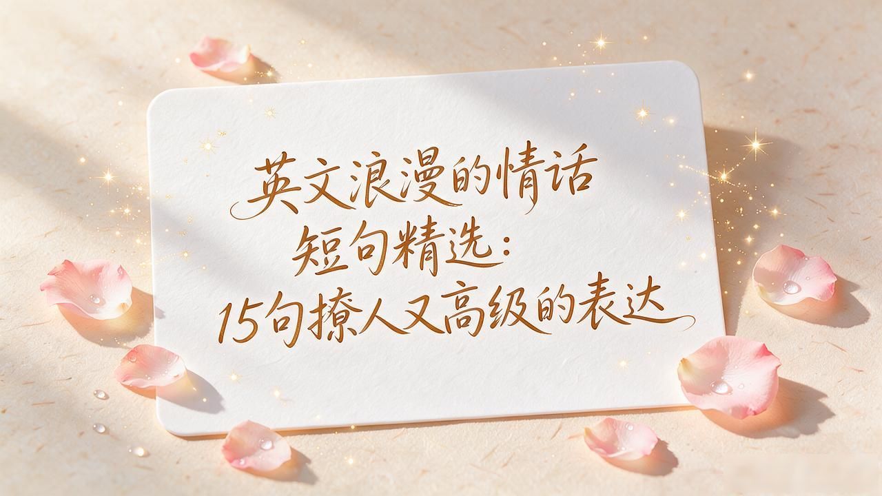 英文浪漫的情话 短句精选：15句撩人又高级的表达