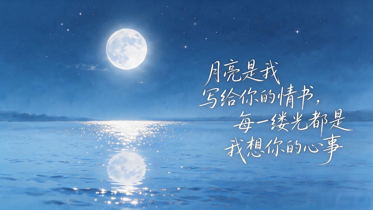 月亮的情话短句怎么写：直接抄这些就够了