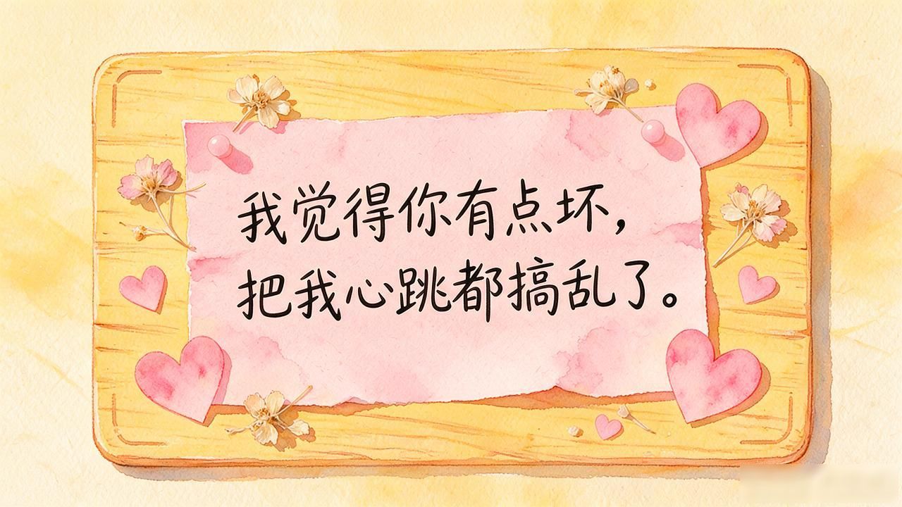 留言板情话短句：暧昧土味情话15条，私聊撩人用