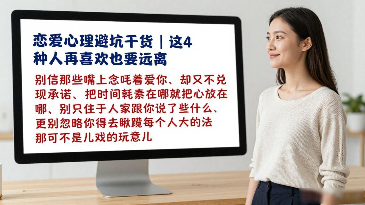 恋爱心理避坑干货｜这4种人再喜欢也要远离