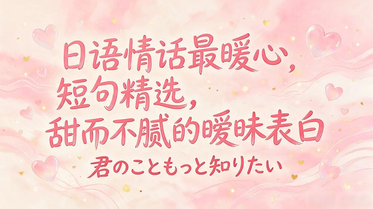 日语情话浪漫短句_日语简短情话_日语情话最暖心短句