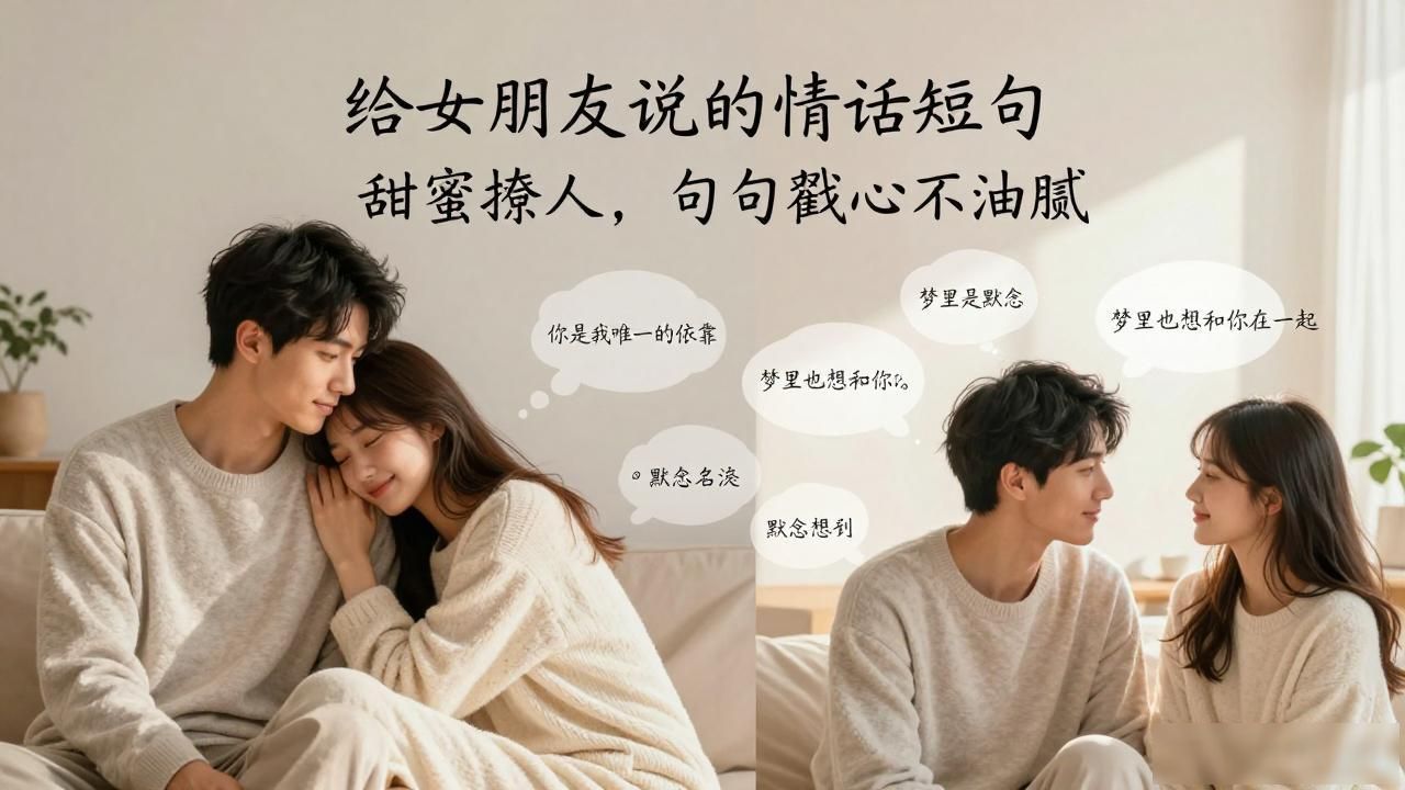 给女朋友说的情话短句甜蜜撩人，句句戳心不油腻