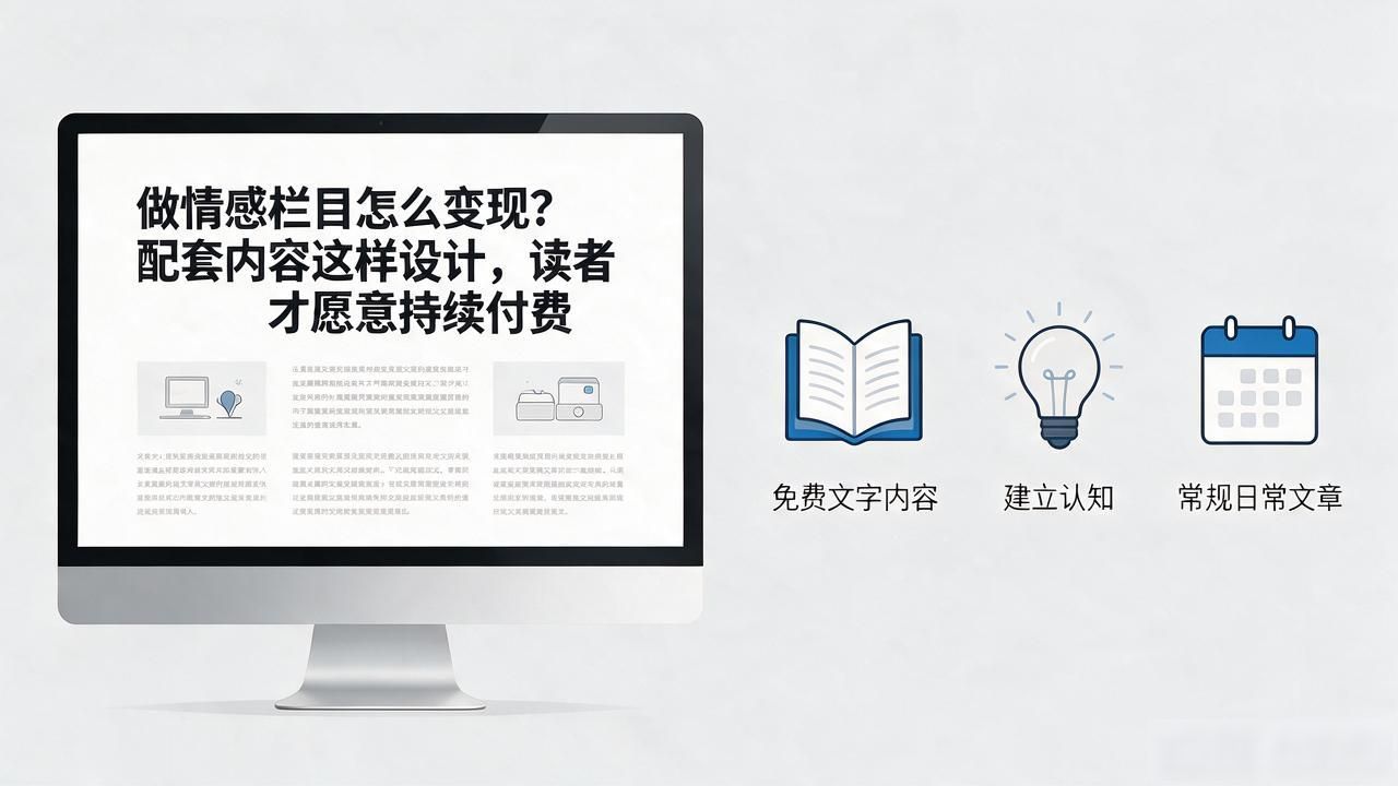 做情感栏目怎么变现？配套内容这样设计，读者才愿意持续付费