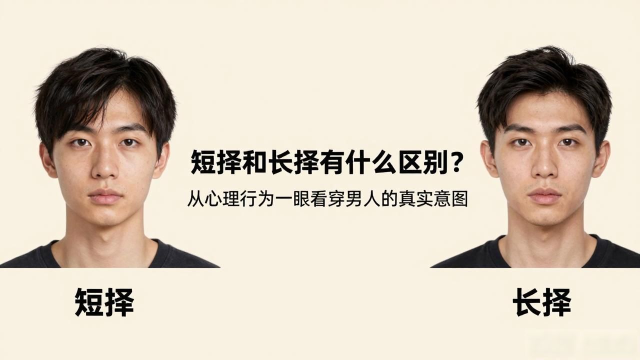 短择和长择有什么区别？从心理行为一眼看穿男人的真实意图