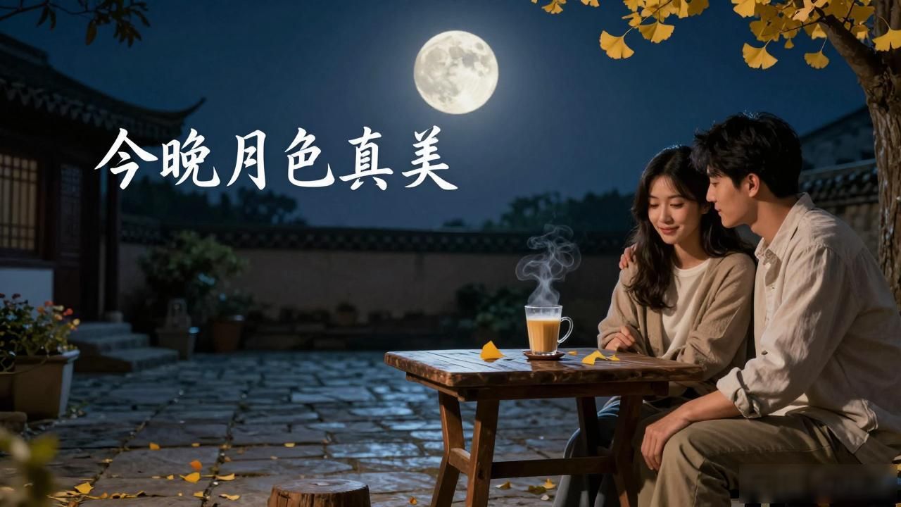 今晚月亮很亮，适合说这些情话短句