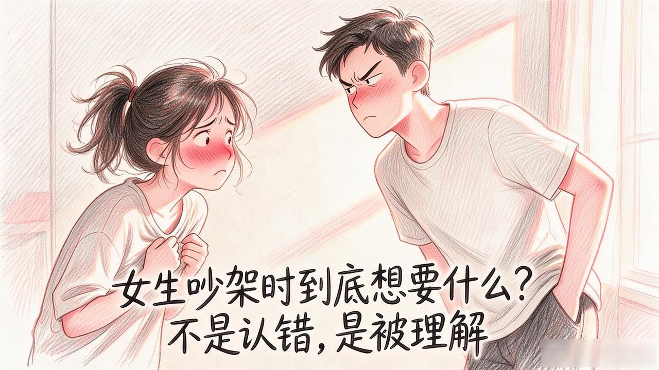 女生吵架时到底想要什么？不是认错，是被理解
