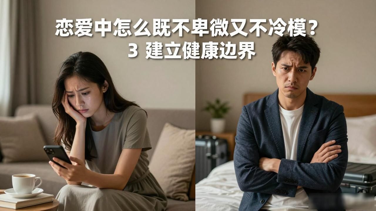 恋爱中怎么既不卑微又不冷漠？3招建立健康边界