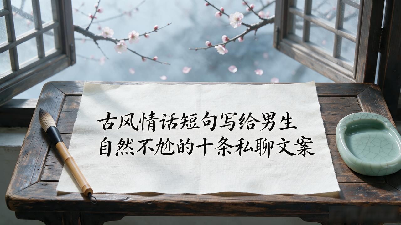 古风情话短句写给男生 自然不尬的十条私聊文案
